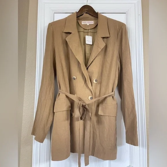 FREE PEOPLE Bronze Olivia Blazer